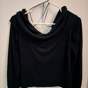 Off the shoulder black top
